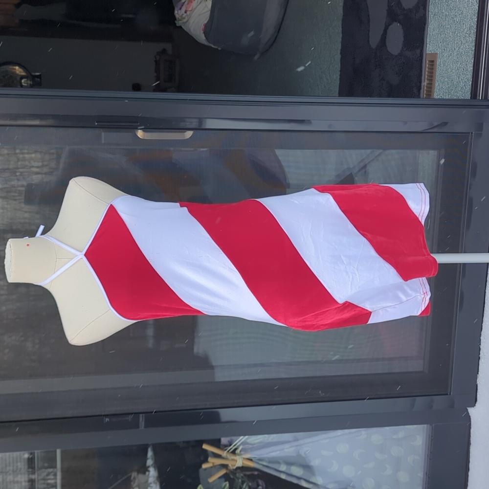 Coquette Candy Cane Dress Size M